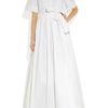 Jil Sander Language Stretch Cotton Gown in White - Lyst