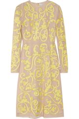 Jonathan Saunders Ariel Embroidered Cotton Mesh Dress