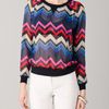 L.a.m.b. Bold Zigzag Silk Top in Multicolor (multi) - Lyst