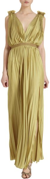 Lanvin Long Pleated Gown - Lyst