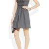 Miu Miu Cotton Poplin Mini Dress in Gray - Lyst