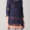Nightcap Clothing Tribal Fringe Tunic in Blue (midnight) - Lyst