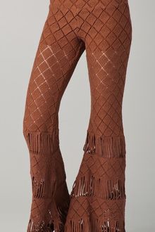 Nightcap Clothing Diamond Crochet Bell Bottoms - Lyst