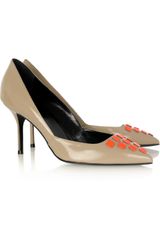 Pierre Hardy Cubedetailed Patentleather Pumps