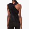 Rick Owens Leather Trimmed Scarf Tank Top in Black - Lyst