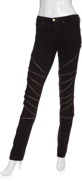 Superfine Midrise Skinny Jean with Exposed Zipper Detail - Lyst