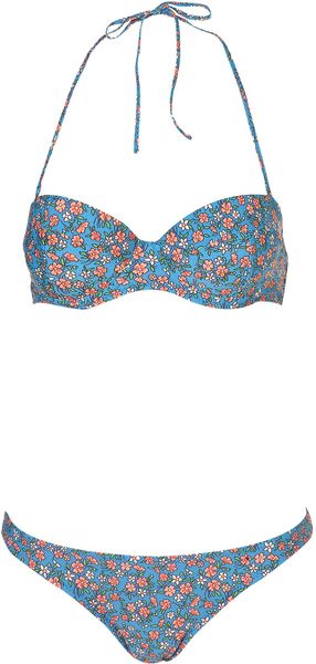 Topshop Floral Bikini - Lyst