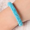 Tory Burch Logo Beaded Bracelet in Blue (turquoise) - Lyst