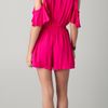 Twelfth Street By Cynthia Vincent Cold Shoulder Romper in Pink (hibiscus) - Lyst