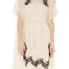 Valentino Appliquéd Lace Dress in Black (cream) - Lyst