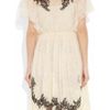 Valentino Appliquéd Lace Dress in Black (cream) - Lyst