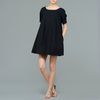Aspesi Poplin Aline Dress in Black - Lyst