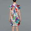 Aspesi Silk Printed Tunic Dress in Multicolor - Lyst