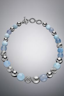 David Yurman Elements Necklace Aqua Chalcedony - Lyst