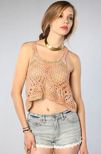 Free People The Mini Cropped Tank in Wildflower - Lyst