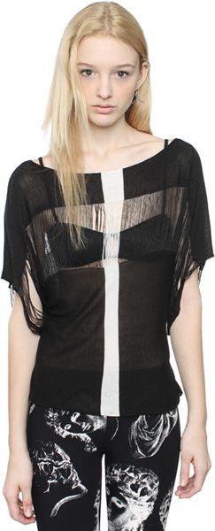 Horace Stripe Knit Sweater in Black - Lyst