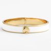Kate Spade Spade Hinged Bangle in White (bright white) - Lyst