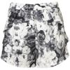Topshop Poppy Print Frill Pocket Shorts in Gray (multi) - Lyst