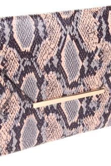 BCBGMAXAZRIA Bcbg Harlow Python Envelope Clutch - Lyst