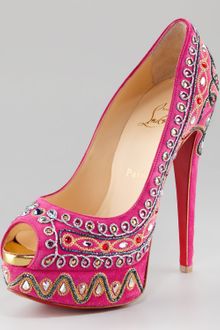 Christian Louboutin Bollywoody Peeptoe Pump - Lyst