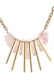 Gemma Redux Rose Quartz Soraya Necklace - Lyst