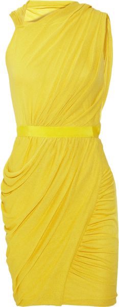 Giambattista Valli Draped Stretch Cottonblend Dress - Lyst