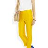 J.crew Silk and Woolblend Organza Pants in Yellow - Lyst