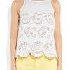 Marc By Marc Jacobs Palmetto Broderie Anglaise Cotton Top in White - Lyst