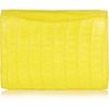 Nancy Gonzalez Crocodile Clutch in Yellow - Lyst