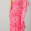 Notte By Marchesa One Shoulder Chiffon Gown in Pink (coral) - Lyst