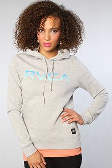 RVCA The Big Rvca Fade Hoody in Gray - Lyst