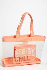 See By Chloé Zip File Transparent Tote