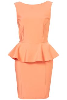 Topshop Peplum Scuba Pencil Dress - Lyst