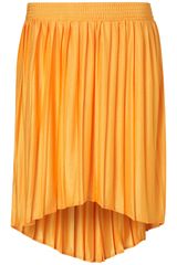 Topshop Tangerine Dip Back Skirt