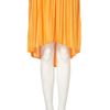 Topshop Tangerine Dip Back Skirt in Orange (tangerine) - Lyst