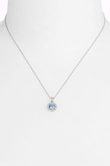 Nadri Framed Round Cubic Zirconia Boxed Necklace - Lyst