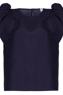 Yves Saint Laurent Puff Sleeve Blouse - Lyst