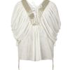 Allsaints Tiger Lily Top in Gold (gold leaf) - Lyst