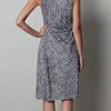 Balenciaga Chevron Print Jersey Dress in Black - Lyst
