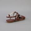 Balenciaga Strap Sandal in Brown - Lyst