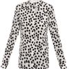 Balenciaga Clover Print Blouse in White (clover) - Lyst