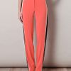 Balenciaga Fluid Crepe Stripe Trousers in Pink (coral) - Lyst