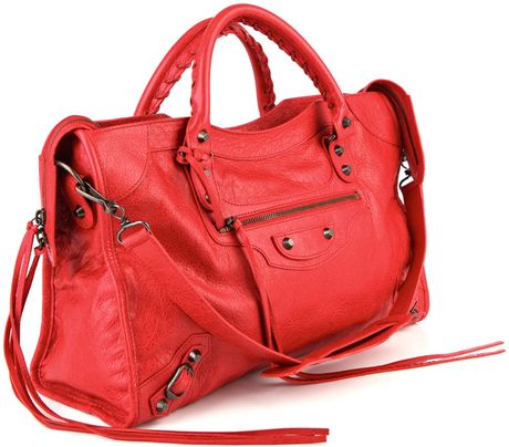 Balenciaga Classic City Bag in Red - Lyst