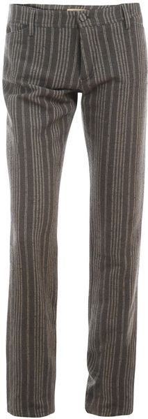 Balenciaga Striped Silk Blend Trousers in Multicolor - Lyst