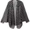 Beyond Vintage Printed Silk Cape in Black - Lyst