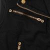 Current/elliott Denim Sleeveless Biker Jacket in Black (denim) - Lyst