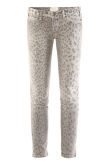 Current/Elliott Leopard Print Jeans - Lyst
