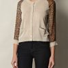 D&g Ocelot Fineknit Cardigan in Beige - Lyst