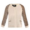 D&g Ocelot Fineknit Cardigan in Beige - Lyst
