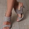 Diane Von Furstenberg Sinead High Heels in Gray (grey) - Lyst